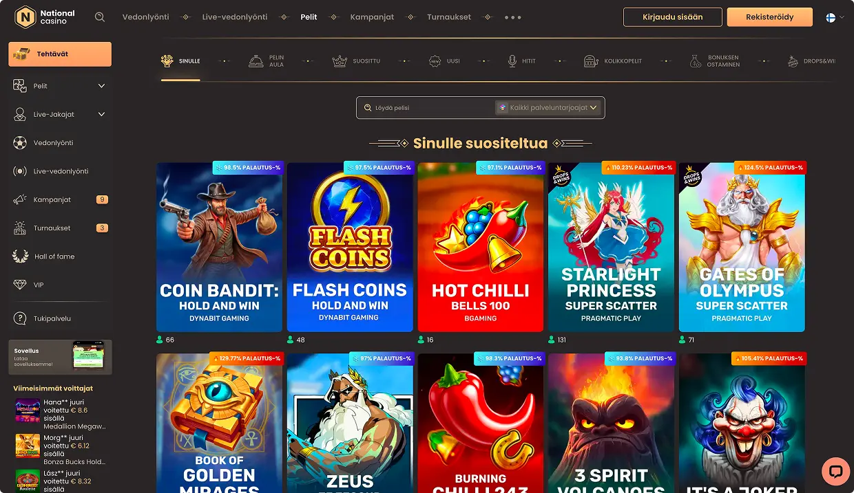 National Casino Pelialusta