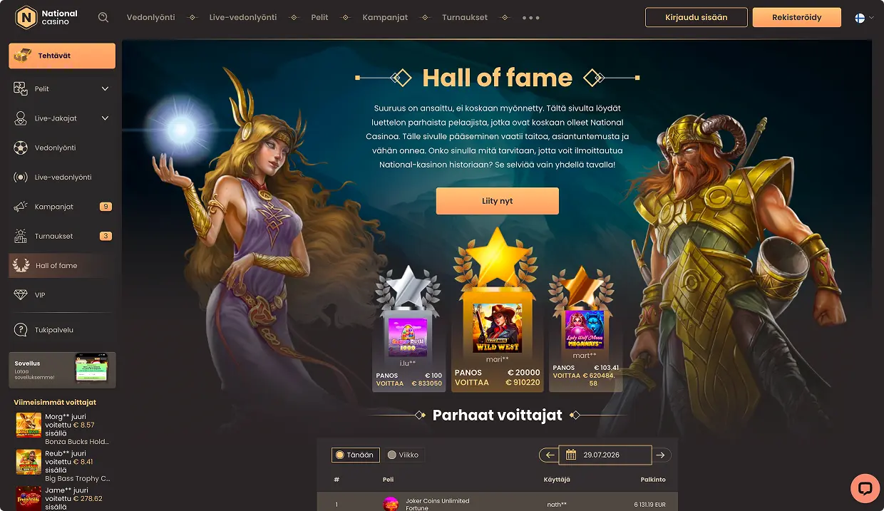 National Casino Viihdealusta